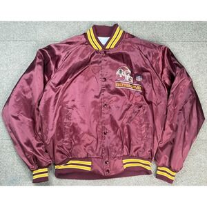 Chalk‎ Line NFL Washington Redskins Spell Out Satin Bomber Jacket Size XL